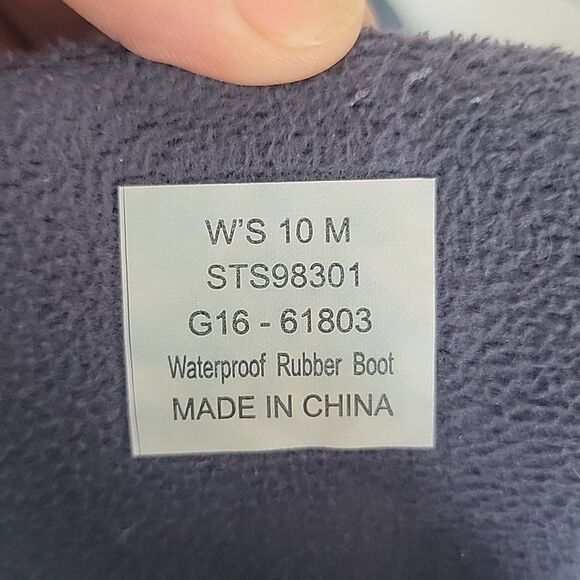 Sperry Topsider Waterproof Rubber Duck Boots Womens Size 10M - Picture 8 of 10